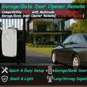 2 Replacement for Multicode Linear 3089 Garage Gate Door Opener Remote Transmitter,308911,MCS308911,10 dip Switch 300mhz,Grey