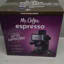 Mr. Coffee 4-Shot Steam Espresso Cappuccino and Latte Maker with Stainless Steel Frothing Pitcher, Black