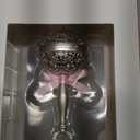 Hallmark Baby's First Christmas Silver Rattle with Pink Ribbon 2025 Christmas Ornament, Metal, New Baby Gifts