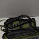 LiKiLiKi Extra Large Foldable Backpack Stool, Heavy Duty Thickened Collapsible Portable Pocket Chair, Compact Pocket Size Travel Seat for Hiking, Fishing, Picnic and Outdoor Activities (Green)