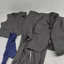 Cooper & Nelson mens Cooper & Nelson 3 Piece Suits for Men Business Suit Pants Set  38R. Small