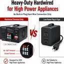 8000W PRO Step Up Transformer 110V/120V to 220V/240V Voltage Converter