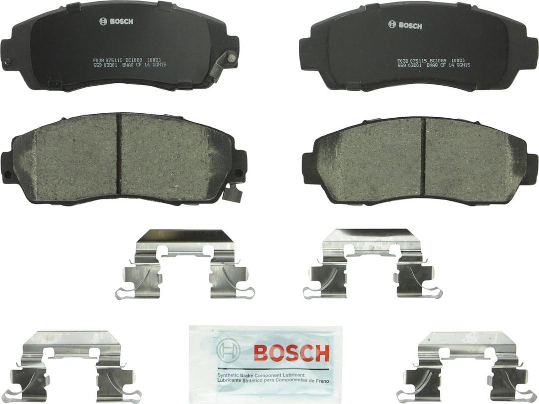 BOSCH BC1089 QuietCast Premium Ceramic Disc Brake Pad Set - Compatible with Select Acura RDX; Honda Accord Crosstour, Crosstour, CR-V, Odyssey; FRONT