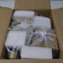 Glass Table Lamp Set of 2,Small Gold Bedside Lamps Dimmable Boho Bedroom Lamp with Tulip Flower Amber Lamp Shade,Vintage Mid Century Modern Mini Nightstand Lamp for Bedroom Living Room