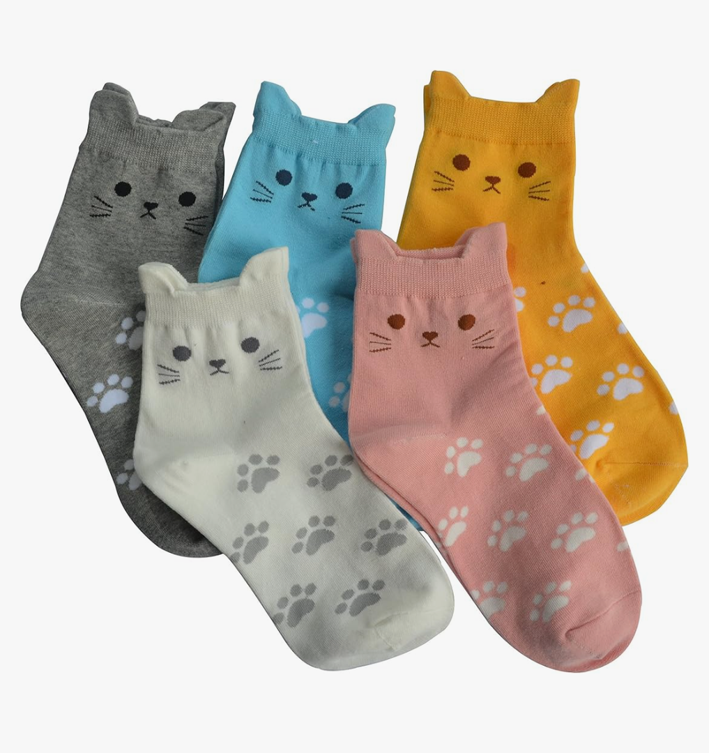 Jeasona Women's Cat Socks Cat Gifts Cute Animal Socks Dog Owl Gifts for Women
