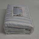 Market & Place Blue Striped Quilt Set King Size | Ultra Soft Lightweight Microfiber Bedspread | 3 Piece Reversible Coverlet Set for All Seasons | Avery Collection (King, Light Blue)