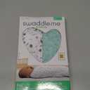 SwaddleMe by Ingenuity Compression Baby Swaddle Pod, Two-Way Zipper for Easy Diaper Changes, Improves Sleep & Calms Startle Reflex, 0-2 Months, 1.0 TOG, 2-Pack - Little Bees