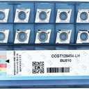 CDBP CCGT431 / CCGT120404 Carbide Inserts for Aluminum - Precision CNC Turning Tool for Non-Ferrous Metals, 10PCS