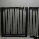 Babelio Baby Gate for Doorways and Stairs, 26-40" Auto Close Dog Gate, PressGuard C5, Easy-Install Pressure Mounted Satey Door, No Drilling Safety Gate for Child and Pets, Black