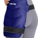 REVIX Ice Pack for Hip Replacement, Flexible Gel Cold Pack for Discomfort Relief, Hip Ice Compression Wrap Cold Compress Therapy, Navy