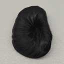 Men Short Black Wig, Handsome Male Short Hair Topper, Men's Toupee, Synthetic Halloween Costume Toupee for Men Daily Party Use, Not Easy to Fall off