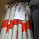 24 Pack Retractable Traffic Cone Bars, 4.04-7.22 ft, Cones Not Included