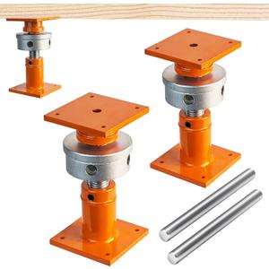 Heavy-Duty Screw Jack Post, 6.5" to 9" Adjustable Steel Shore House Jacks, 4" x 4" Basement Floor Jacks for Leveling, House Lifting & Structural Support, Orange, 
Load Capacity	22000 Pounds