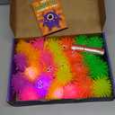 24 PCS Light Up Balls for Kids, Glow in The Dark Party Favors LED Puffer Balls with Finger Loop, Easter Eggs Fillers Fidget Toys Easter Basket Stuffers