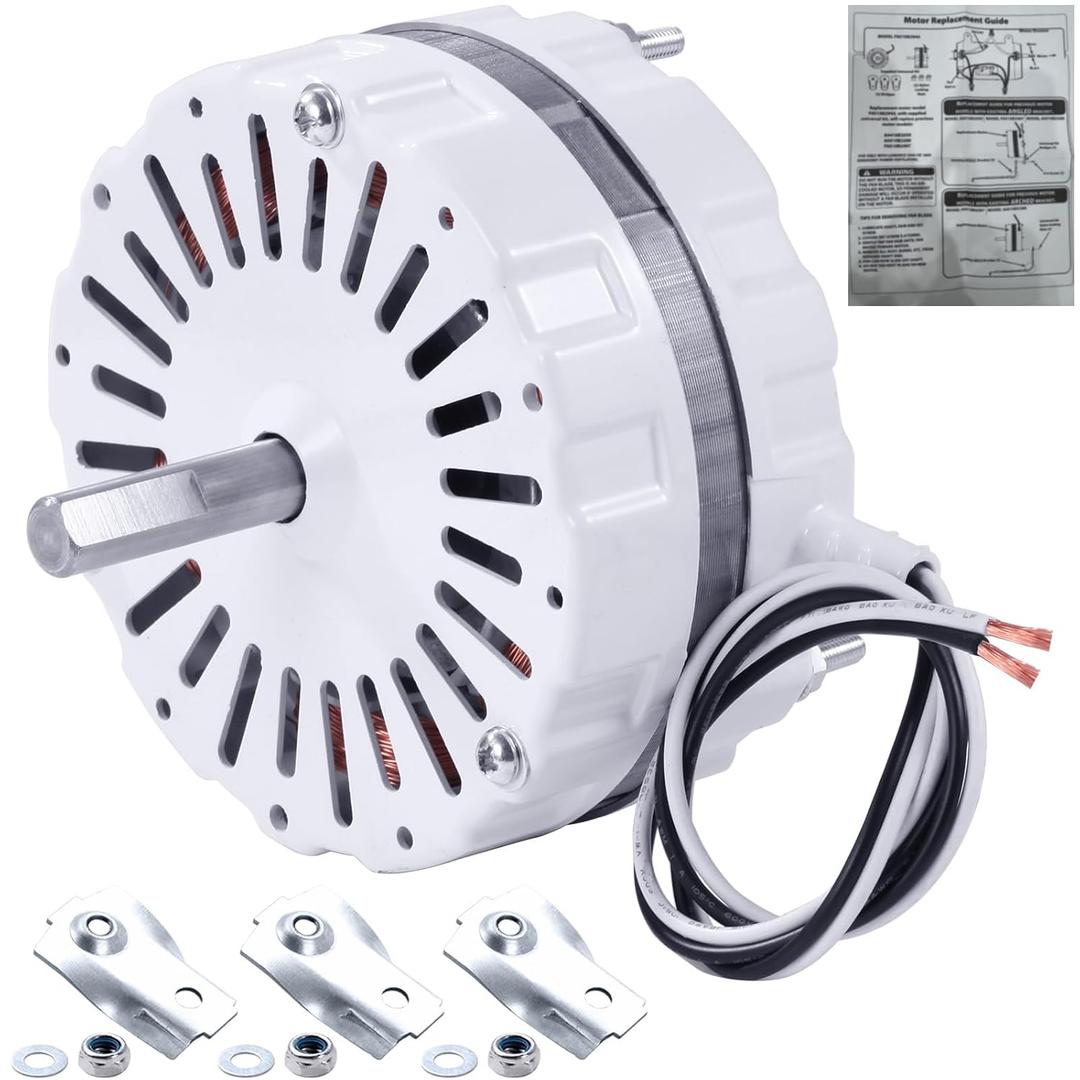 F0510B2497 White Attic Fan Replacement Motor Kit Includes F0510B2944 Power Attic Vent Fan Unit, Bridges, and Nylon Locking Nuts Compatible with Lomanco 2000 Series