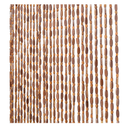 FlavorThings 52 Strands Brown Wood and Bamboo Beaded Curtain for Doorway Room Divider 36inch x 79inch，Bamboo and Wooden Doorway Beads-Boho Bohemian Curtain (Coffee)
