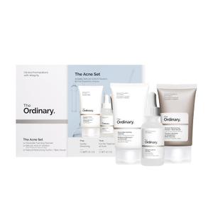 The Acne Set, 3-Step Skin Regimen with Glucoside Foaming Cleanser, Salicylic Acid 2% Solution, and Natural Moisturizing Factors + Beta Glucan | Skin Care Set