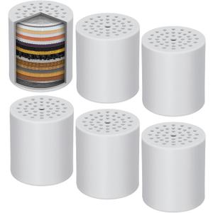 6 Pack Shower Filter Replacement Cartridge, 20 Stage Shower Filter Head for Hard Water, Universally Compatible With Any Similar Design, High Output Hard Water Filter Replacement Cartridge