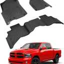Floor Mats for 2009-2018 Dodge Ram 1500 Quad Cab & 19-24 Classic Quad Cab