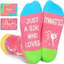 HAPPYPOP 7-9 Year Old Gymnastics Gifts For Girls - Gifts For Gymnasts, Gymnastics Socks For Girls