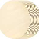MAHIONG 5 Pack 14 Inch 1/8 Thick Round Wood Circles, Natural Premium Unfinished Wood Circles Wood Rounds, Circles for Crafts Door Hangers Acrylic Painting