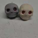 Skull Squeeze Toy for Halloween Squishy Fidget Toys, Skull Squeeze Balls for Adults Horror, 2 Pack Skull Decoration Fun Skeleton Pump Brain for Halloween Novelty Gifts