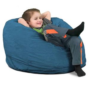 ULTIMATE SACK | 3 Ft Bean Bag Chair Replacement Cover Only | Cloud Suede | Removable Washable Cover only, Navy Suede