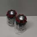 Lichamp Collapsible 2-Pack Camping Lanterns, 300LM COB Light & 150LM Flashlight with Red Strobe/SOS, Magnetic Base, Battery-Powered for Hiking, Power Outages and Emergency