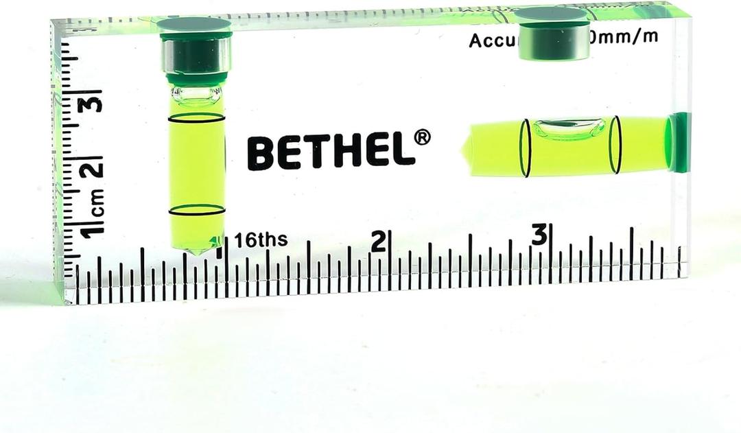 BETHEL Small Level Mini Bubble 90/180SpiritLevel,Magnetic 3.74 Inch Shatterproof Cross Check PocketLevel Picture Hanging Levels Tools for Machinist,Construction & Household