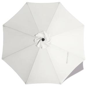 MASTERCANOPY Patio Umbrella 9 ft Replacement Canopy for 8 Ribs-White Canopy Only