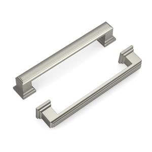 Banqin 10 Pack Brushed Nickel Cabinet Handles, 5 Inch Hole Center Pulls, Kitchen Cabinet Handles Square Drawer Pulls for Kitchen Bathroom Bedroom