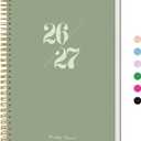2 x Monthly Planner 2026-2027, 2 Year Months Calendar Planner 2026-2027, Runs from January 2026 - December 2027, 7" x 10", 24 Months, Perfect for School Office Home Planning - Green