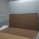 RITOLLO 4 Pack Wood Panels for Wall, 47.2"23.6" Wood Slat Acoustic Panels for Wall, Soundproof Panels, 3D Fluted Panels for Interior Wall Decor (Natural Walnut)