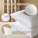 MIULEE 12x20 Inches Pillow Inserts Pack of 2, Decorative Throw Pillow Inserts for Couch