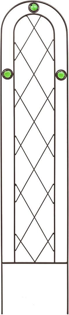 Arcadia Garden Products TR01 4' x 10" Arched Garden Trellis, Black