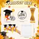 50 Set Graduation Ducks Gift Bulk Class of 2026 Rubber Duck Car Dashboard Decor with Mini Graduate Hat Necklace Sunglasses Certificate Keepsakes for Graduation Party