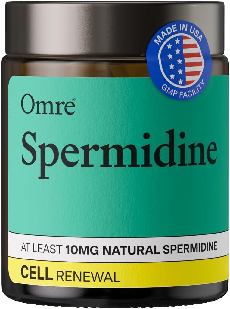 Spermidine Supplement (10mg of Non-Synthetic Spermidine) - 3rd-Party Tested 1000mg Wheat Germ Extract Standardized to No Less Than 1% - 10mg of Natural Spermidine per Serving