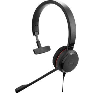 Jabra Evolve 30 II (2025 Edition) Wired Single-Ear Headset with Mic for Work - 3.5mm Jack, USB-A/USB-C Connectivity, with Noise-Cancelling Microphone, Microsoft Teams Certified, Call Control - Black