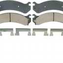 1BP00433AB Front Disc Brake Pad Set compatible with Chevrolet/GMC Silverado/Sierra 1500 HD 2006-2005, Silverado/Sierra 2500 HD 2010-2001, Suburban/Yukon XL 2500 2013-2000