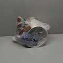 EDISHINE Tripod Table Lamp, Small Cute Bedside Lamp with Linen Beige Lampshade, Nightstand Lamp for Nursery, Bedroom, Kid Room, Living Room, Light Brown Wooden Base, E26 Socket, 14.2 Inch