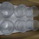 Bekith 6 Pack Romantic Drinking Glasses, 12 oz Highball Glasses, Thick Water Glasses, Tall Glass Cups for Beverages, Beer, Cocktail, Vintage Glassware Set for Dinner Parties, Bars, Restaurants