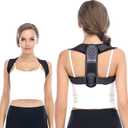 Posture Corrector for Women and Men, Back Brace Adjustable Upper Posture Support, Back Support, Comfortable Back Straightener Support for Clavicle Support, and Providing Pain Relief from Neck (Large)