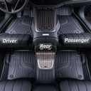 TPE Floor Mats & Cargo Liner for Hyundai Tucson 2022-2026 (No Hybrid Models) All-Weather Protection | Full Coverage | Odorless Car Mats & Trunk Tray Custom Fit Set Accessories - Black