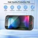 Kammkonb Switch 2 Carrying Case for Nintendo Switch 2 (2025) Hard Shell Travel Case with Screen Protector, Silicon Protective Cover - Portable Travel Bag for Switch2 Console and Accessories - Black