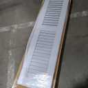 12"W x 50"H Americraft Two Equal Louver Exterior Real Wood Shutters (Per Pair), Hailstorm Gray
