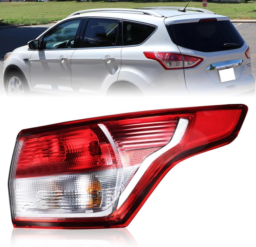 Boine Right Passenger Side Tail Light Compatible With 2013 2014 2015 2016 Ford Escape Rear Light Brake Lamps CJ5Z13404B FO2801229 (Right Passenger Side)