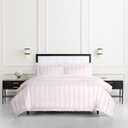 kate spade new york Sateen Ruffle Full/Queen Comforter Set, 300 Thread Count Cotton Sateen Reversible Cover, All Season 3 Piece Bedding, Machine Washable, Pink