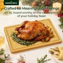 Kitchen Essentials Natural Bamboo Cutting Board XL With Durable, Knife-Friendly Surface & Deep Juice Groove  Perfect For BBQ(Pre Oiled, Natural)