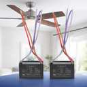 Podoy Ceiling Fan Capacitor CBB61 5 Wire for Compatible with New Tech 4.5uf+5uf+6uf 250VAC (Pack of 2)