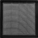 Vent Systems 10" x 10" Inch (Opening Dimensions) Plastic Black Soffit Vent Cover - Flat Square Air Vent Grille - Air Vent Deflector - HVAC 12" x 12" Inch (Overall Dimensions)